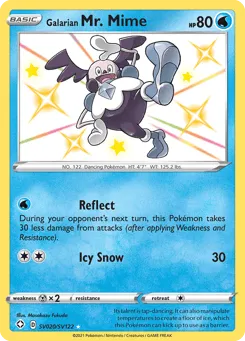 Galarian Mr. Mime SV020/SV122 Shining Fates Shiny Vault