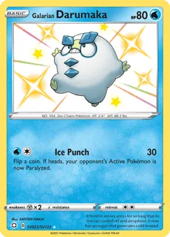 Galarian Darumaka SV023/SV122 Shining Fates Shiny Vault