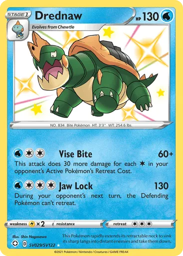 Drednaw SV029/SV122 Shining Fates Shiny Vault