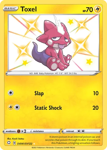 Toxel SV041/SV122 Shining Fates Shiny Vault