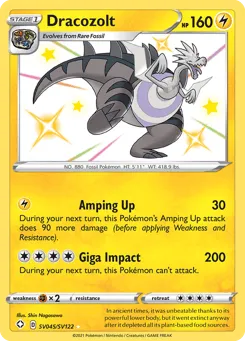 Dracozolt SV045/SV122 Shining Fates Shiny Vault
