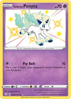 Galarian Ponyta SV047/SV122 Shining Fates Shiny Vault