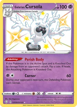 Galarian Cursola SV050/SV122 Shining Fates Shiny Vault