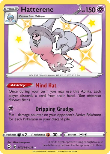Hatterene SV056/SV122 Shining Fates Shiny Vault
