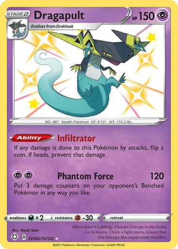 Dragapult SV062/SV122 Shining Fates Shiny Vault