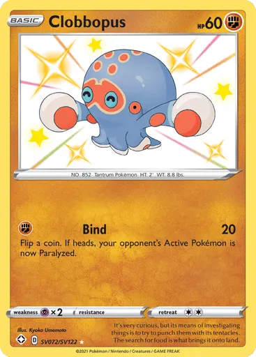 Clobbopus SV072/SV122 Shining Fates Shiny Vault