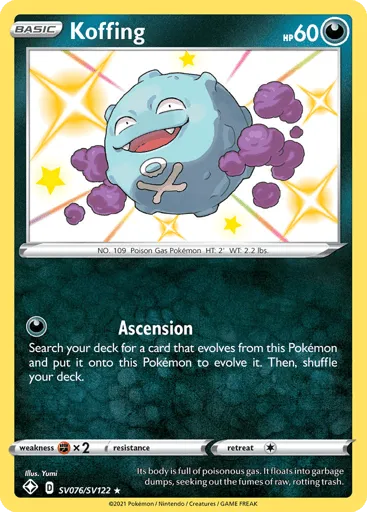 Koffing SV076/SV122 Shining Fates Shiny Vault