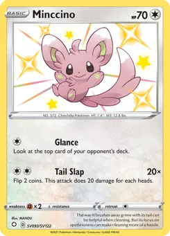 Minccino SV093/SV122 Shining Fates Shiny Vault