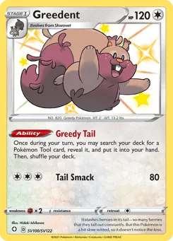 Greedent SV100/SV122 Shining Fates Shiny Vault