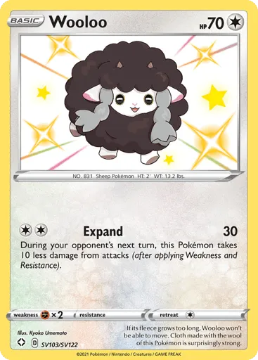 Wooloo SV103/SV122 Shining Fates Shiny Vault