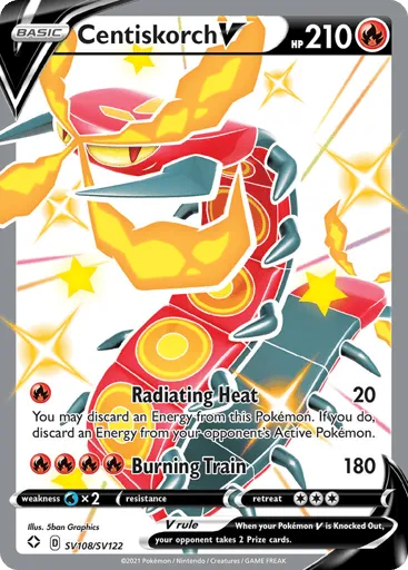 Centiskorch V SV108/SV122 Shining Fates Shiny Vault