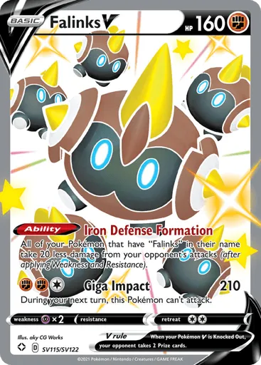 Falinks V SV115/SV122 Shining Fates Shiny Vault