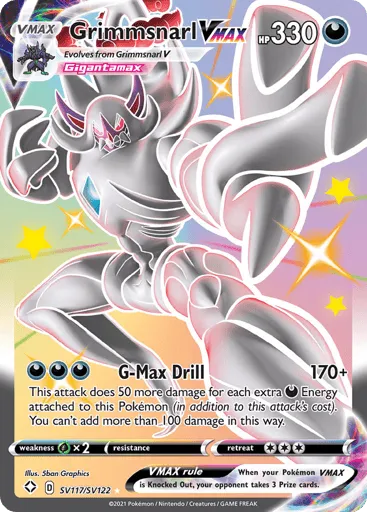 Grimmsnarl VMAX SV117/SV122 Shining Fates Shiny Vault