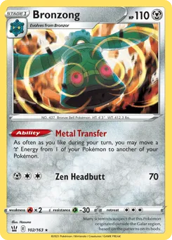Bronzong 102/163 Battle Styles