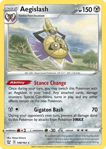 Aegislash 108/163 Battle Styles