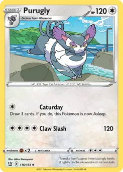 Purugly 116/163 Battle Styles