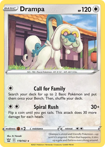 Drampa 119/163 Battle Styles