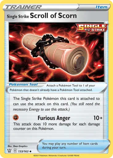 Single Strike Scroll of Scorn 133/163 Battle Styles