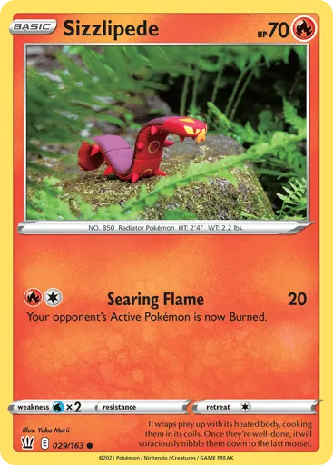 Sizzlipede 029/163 Battle Styles