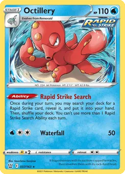 Octillery 037/163 Battle Styles