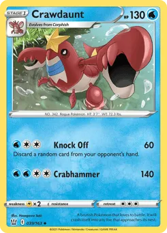 Crawdaunt 039/163 Battle Styles