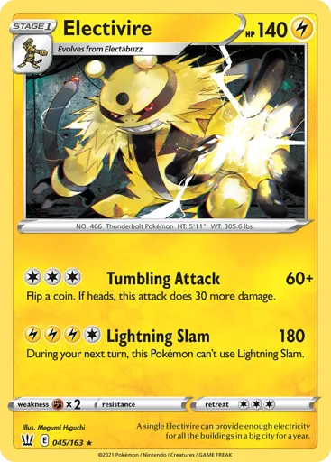 Electivire 045/163 Battle Styles