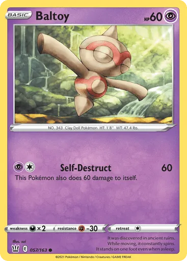 Baltoy 057/163 Battle Styles