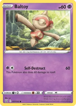 Baltoy 057/163 Battle Styles