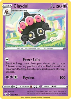 Claydol 058/163 Battle Styles