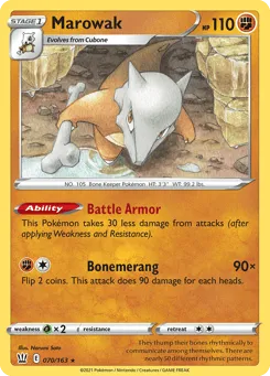 Marowak 070/163 Battle Styles