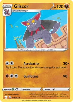 Gliscor 072/163 Battle Styles