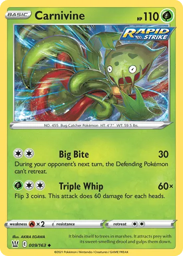 Carnivine 009/163 Battle Styles