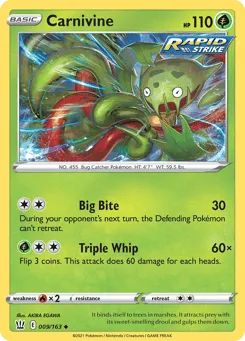 Carnivine 009/163 Battle Styles