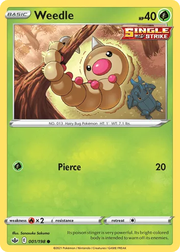Weedle 001/198 Chilling Reign