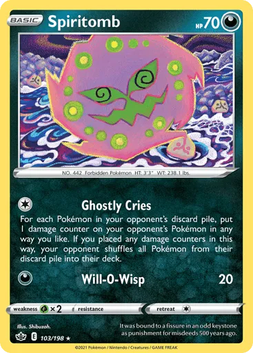 Spiritomb 103/198 Chilling Reign