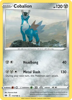 Cobalion 114/198 Chilling Reign