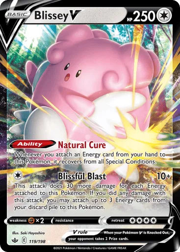 Blissey V 119/198 Chilling Reign