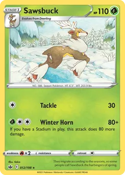 Sawsbuck 012/198 Chilling Reign