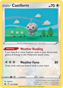Castform 121/198 Chilling Reign