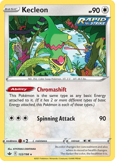 Kecleon 122/198 Chilling Reign