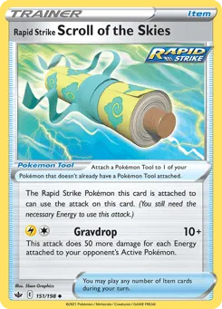 Rapid Strike Scroll of the Skies 151/198 Chilling Reign