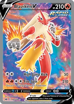 Blaziken V 161/198 Chilling Reign