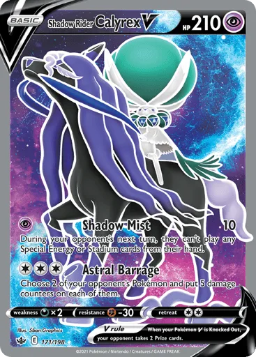 Shadow Rider Calyrex V 171/198 Chilling Reign