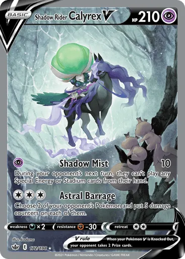 Shadow Rider Calyrex V 172/198 Chilling Reign