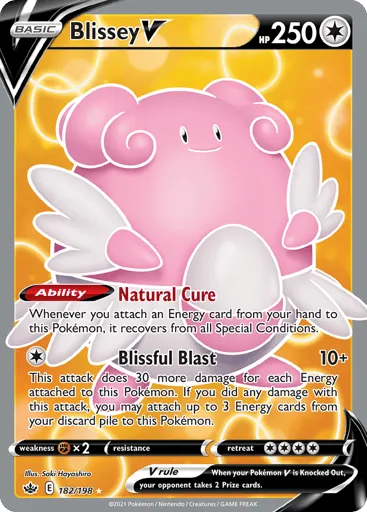 Blissey V 182/198 Chilling Reign