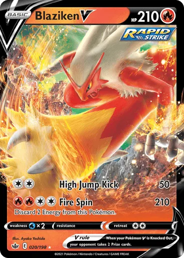 Blaziken V 020/198 Chilling Reign