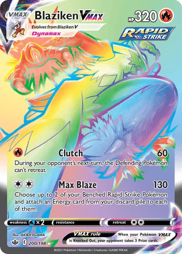 Blaziken VMAX 200/198 Chilling Reign