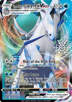 Ice Rider Calyrex VMAX 046/198 Snowflake Stamp Chilling Reign