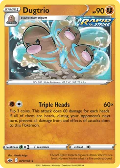 Dugtrio 077/198 Chilling Reign