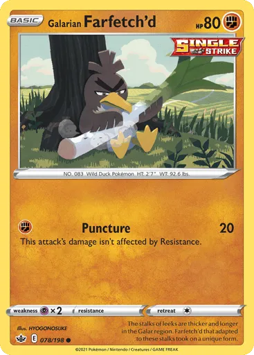 Galarian Farfetch'd 078/198 Chilling Reign